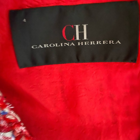Vintage Carolina Herrera tweed jacked size 4 - Picture 8 of 9